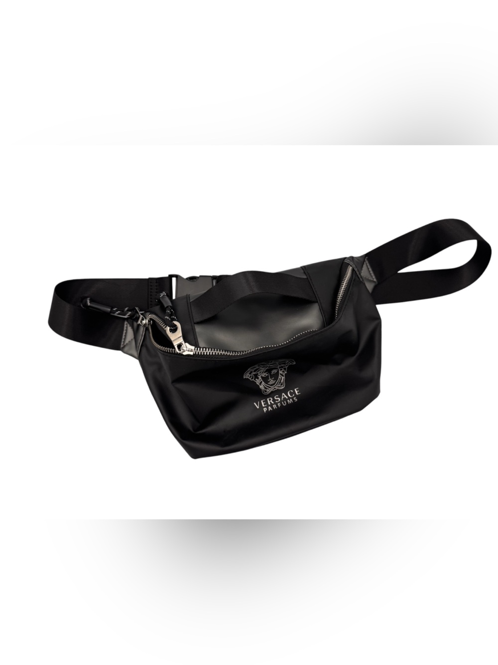 Versace Parfums Black Medusa Belt Bag Crossbody Fanny Pack